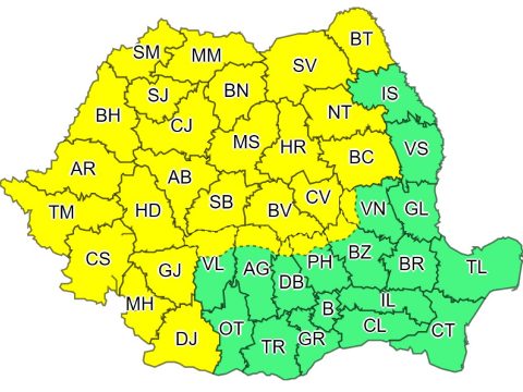 Záporokra, zivatarokra figyelmeztetnek 29 megyében