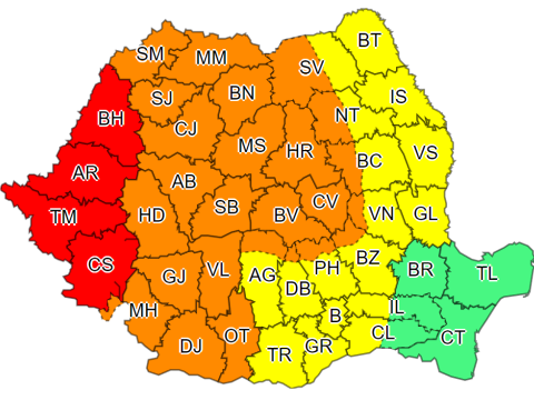 Riasztást adtak ki az ország szinte teljes területére a várható viharok miatt