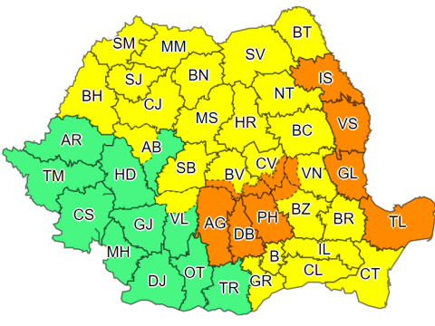 Hétfő reggelig viharok lesznek az ország legnagyobb részében