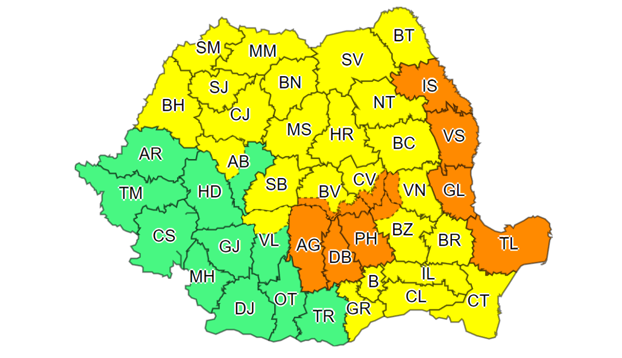 Hétfő reggelig viharok lesznek az ország legnagyobb részében