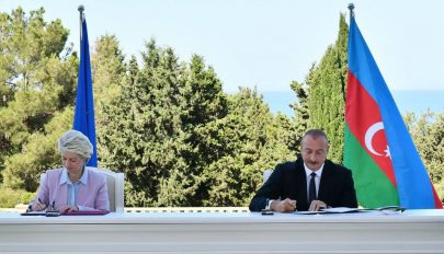 Az EU megállapodást írt Azerbajdzsánnal a gázszállítások jelentős megnöveléséről