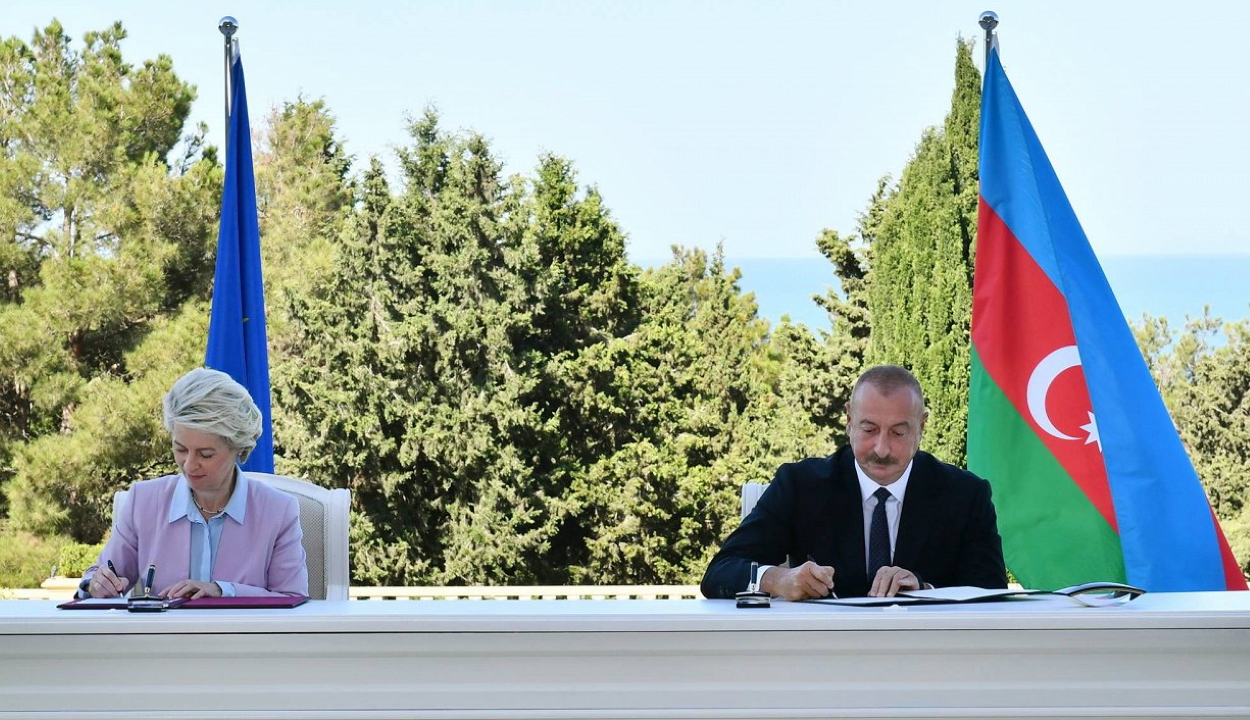Az EU megállapodást írt Azerbajdzsánnal a gázszállítások jelentős megnöveléséről