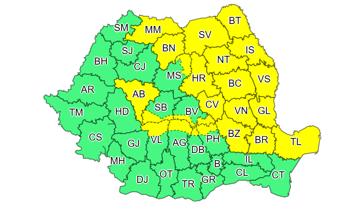 Az északi és keleti országrészben viharos időjárás, a déli és a nyugati megyékben kánikula várható