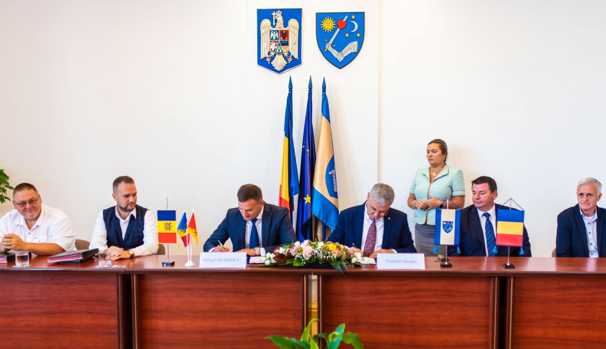 Együttműködési szerződést kötött Kovászna megye és a moldovai Cimișlia járás