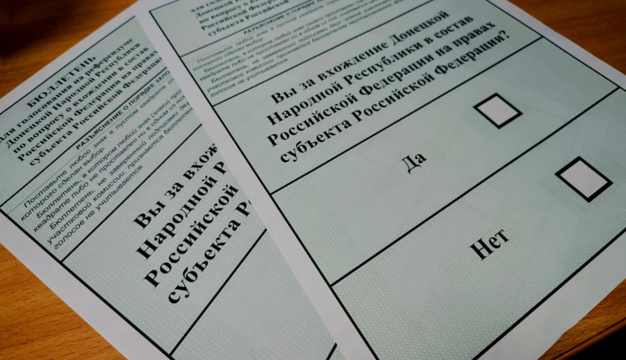 A többség az Oroszországhoz csatlakozásra szavazott az orosz ellenőrzés alá került régiókban