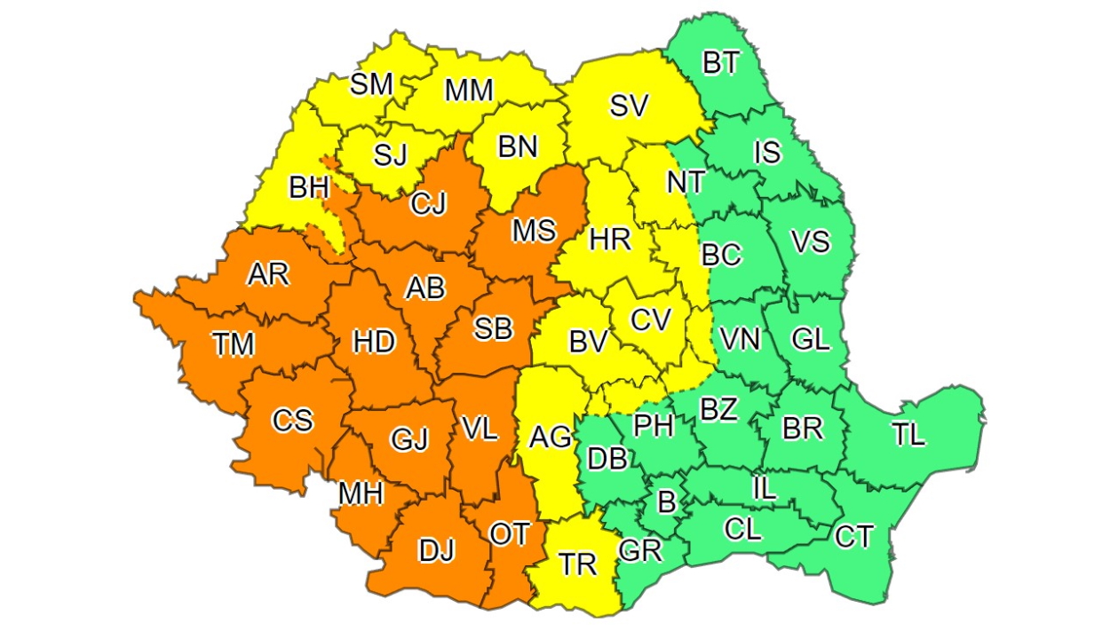 Narancssárga és sárga riasztást adtak ki a várható nagy mennyiségű eső miatt