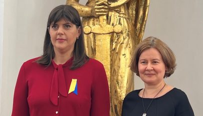 Hivatalos romániai látogatásra érkezett Laura Codruţa Kövesi európai főügyész