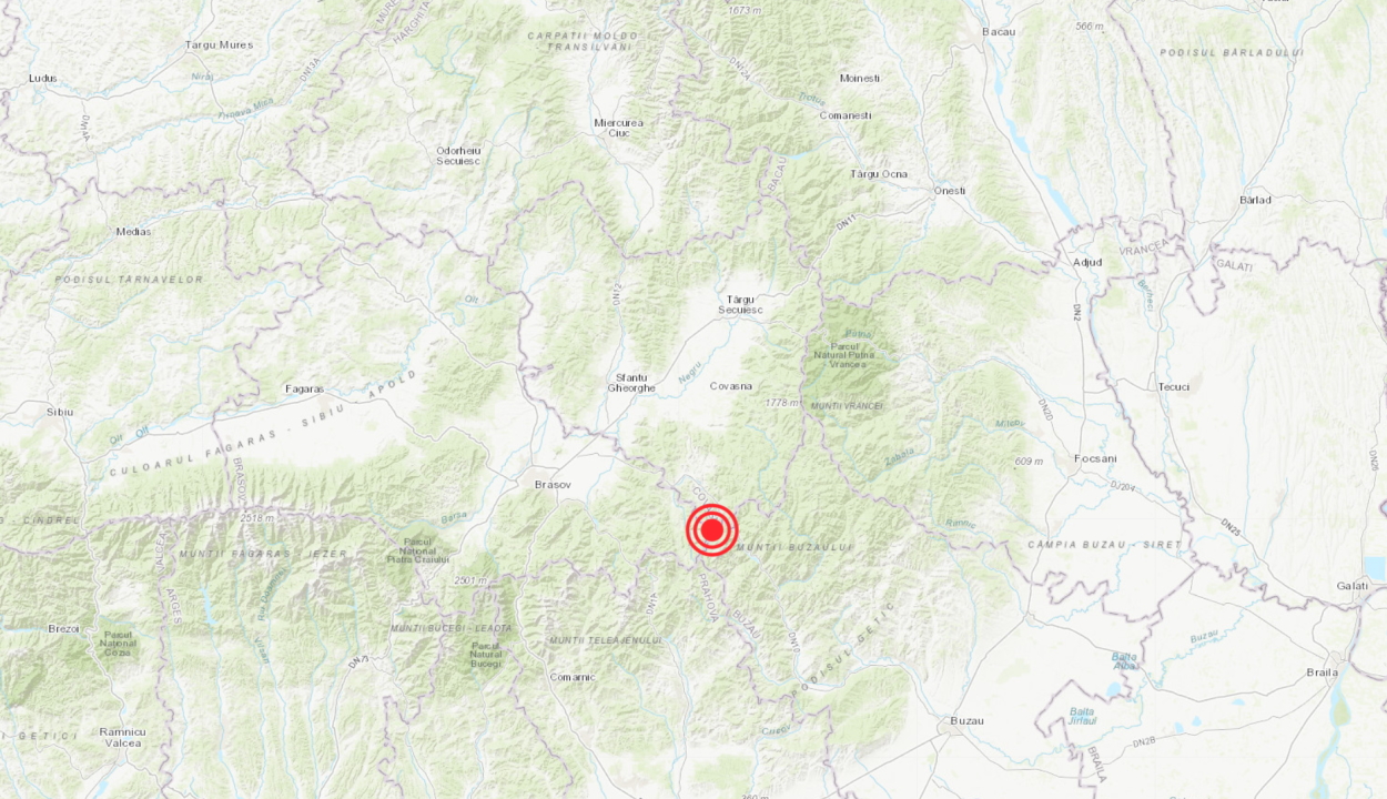 Kisebb földrengés volt péntek reggel Kovászna megyében