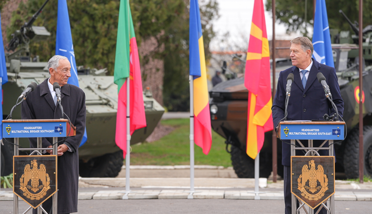 Portugália és Románia katonai együttműködését méltatta a két államfő a caracali kiképző központban