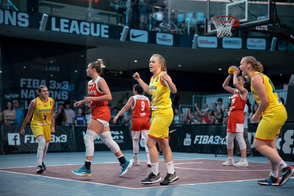 Örömteli pillanat a 3x3-as, U23-as válogatottban (Fotó: fiba.basketball)