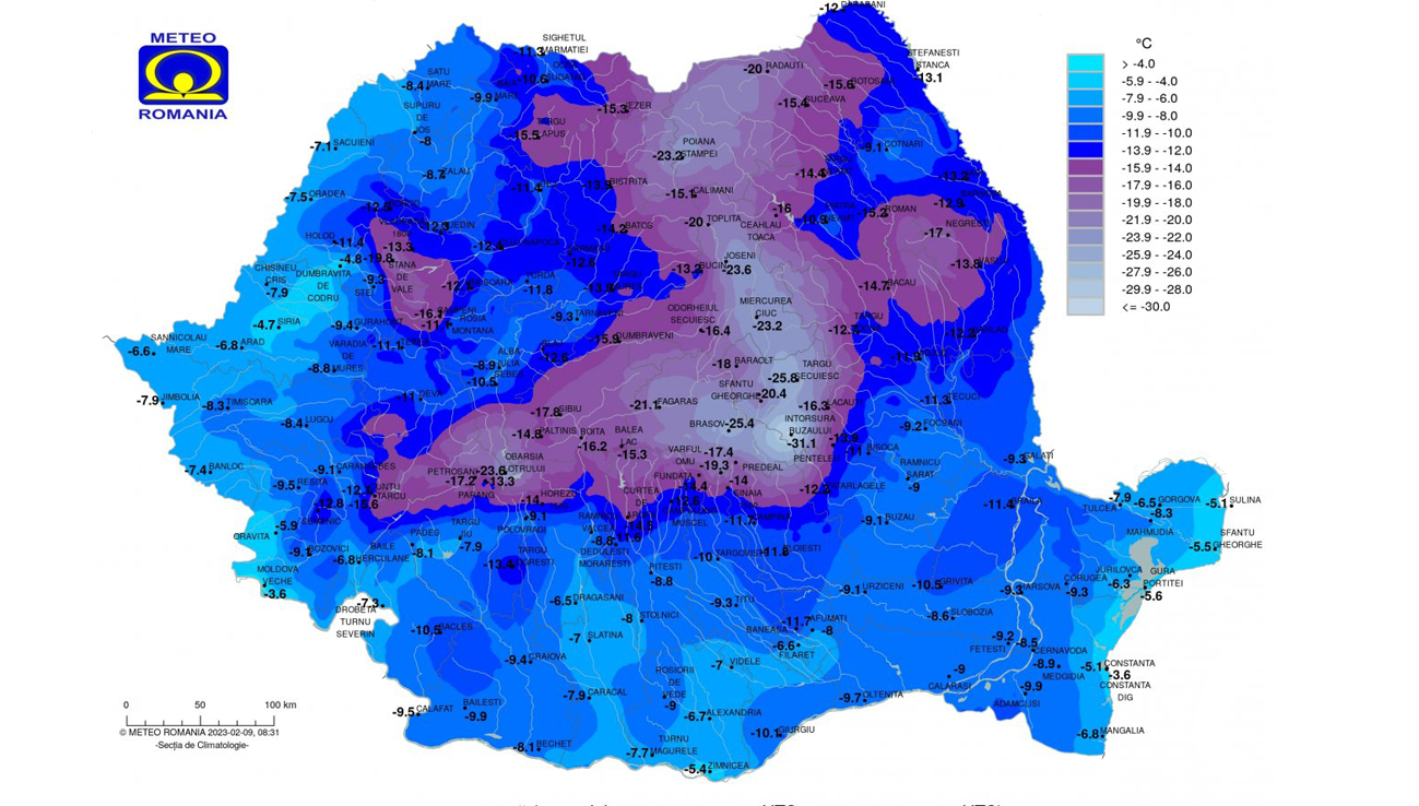 Háromszéken volt a leghidegebb — frissítés