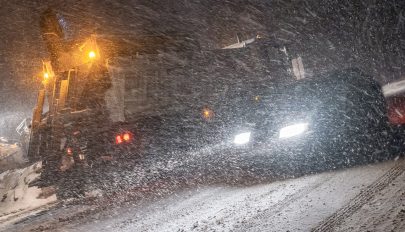 Holnap reggeltől hóvihar várható