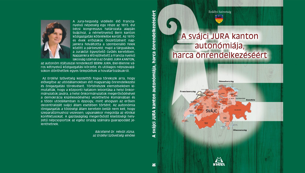 Könyvbemutató: A svájci JURA kanton autonómiája, harca önrendelkezéséért