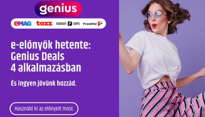 Az eMAG, Tazz, Fashion Days és Freshful aktív Genius ügyfelei négyszer többet spórolnak meg, mint azok, akik a négy alkalmazás ajánlatait használják fel (x)