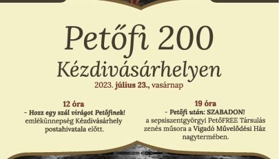 Hozz egy szál virágot Petőfinek • Petőfi 200 Kézdivásárhelyen