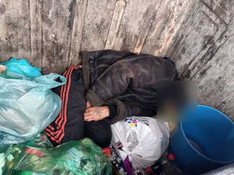 Kukában húzta meg magát egy sepsiszentgyörgyi hajléktalan