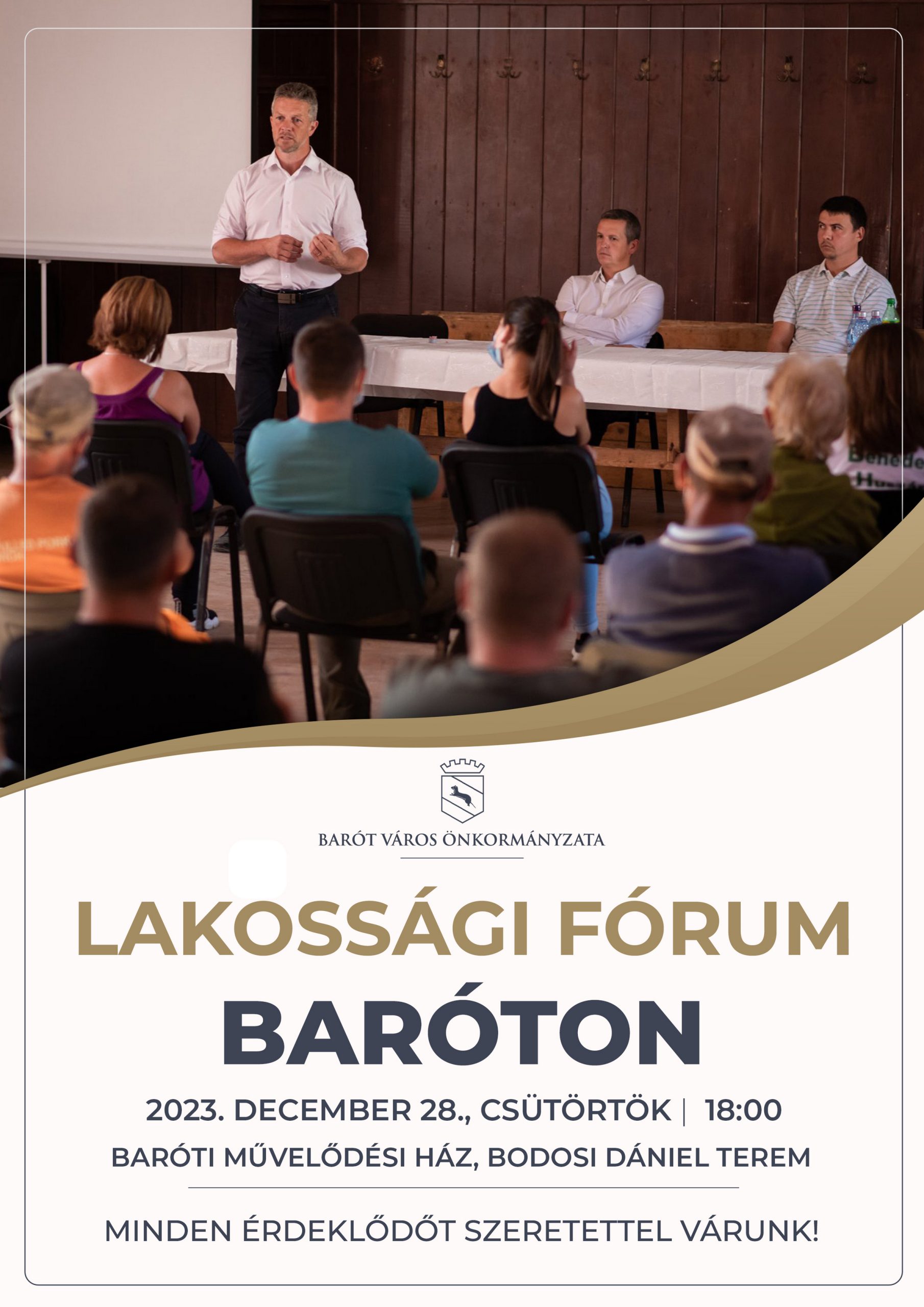 Lakossági fórum Baróton