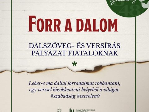 Forr a dalom! – vers- és dalszövegíró pályázat fiataloknak