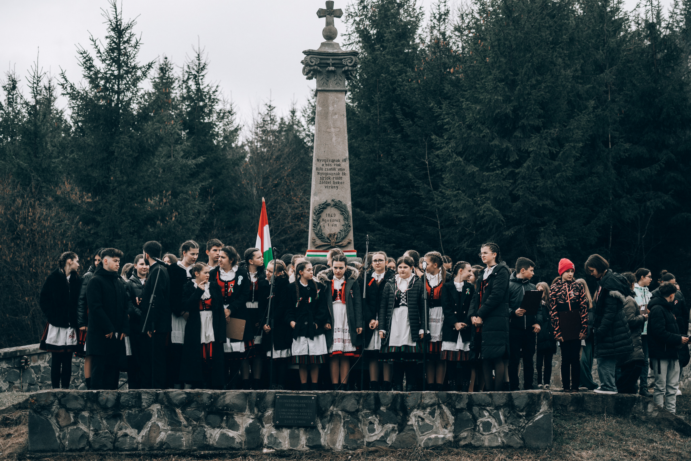 Megemlékezés a Nyerges-tetőn