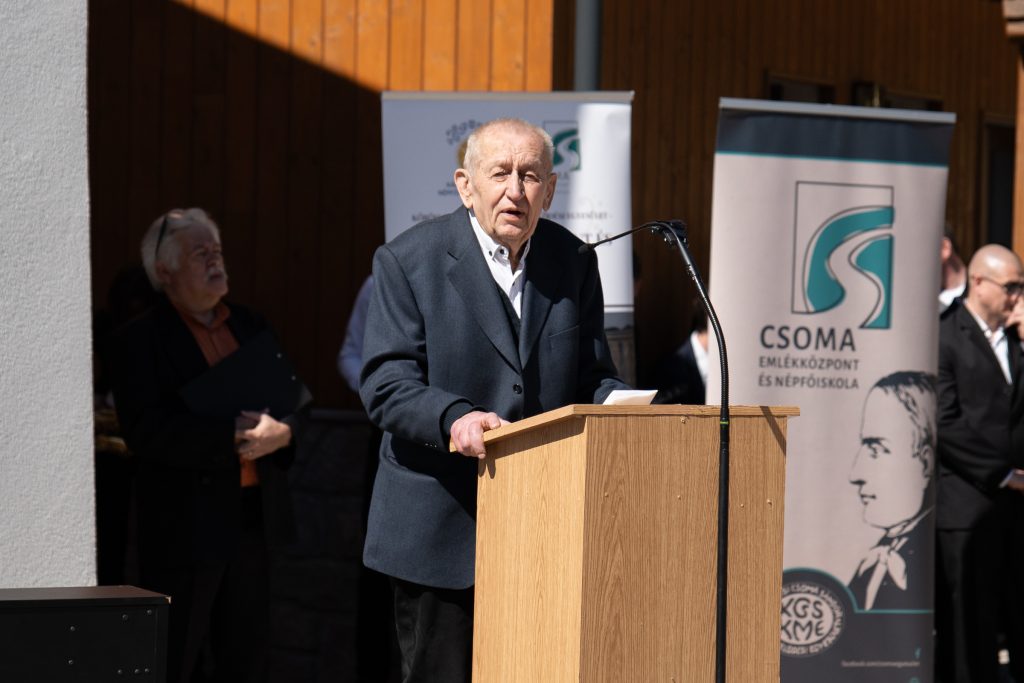 Gazda József 88. születésnapjára „ajándékba” kapta az épületet. Fotó: Tuchiluș Alex