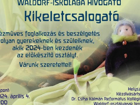 Waldorf-iskolába hívogató gyerekfoglalkozás Kézdivásárhelyen