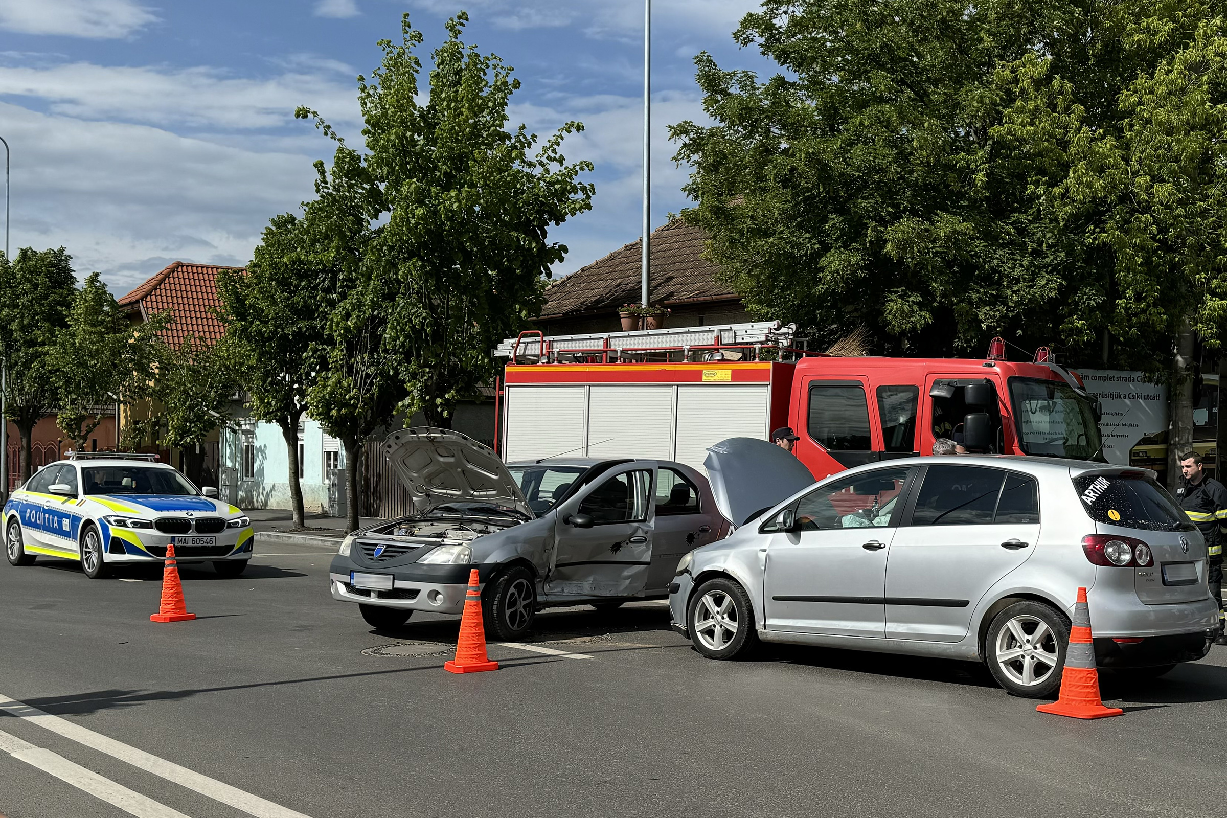 Elnézte a táblát, balesetet okozott egy nő Sepsiszentgyörgyön