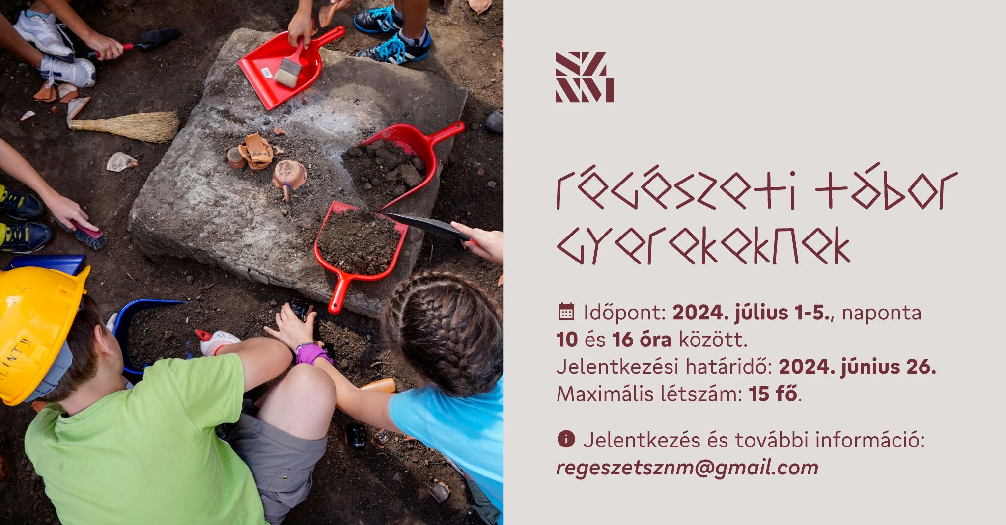Régészeti tábor gyerekeknek
