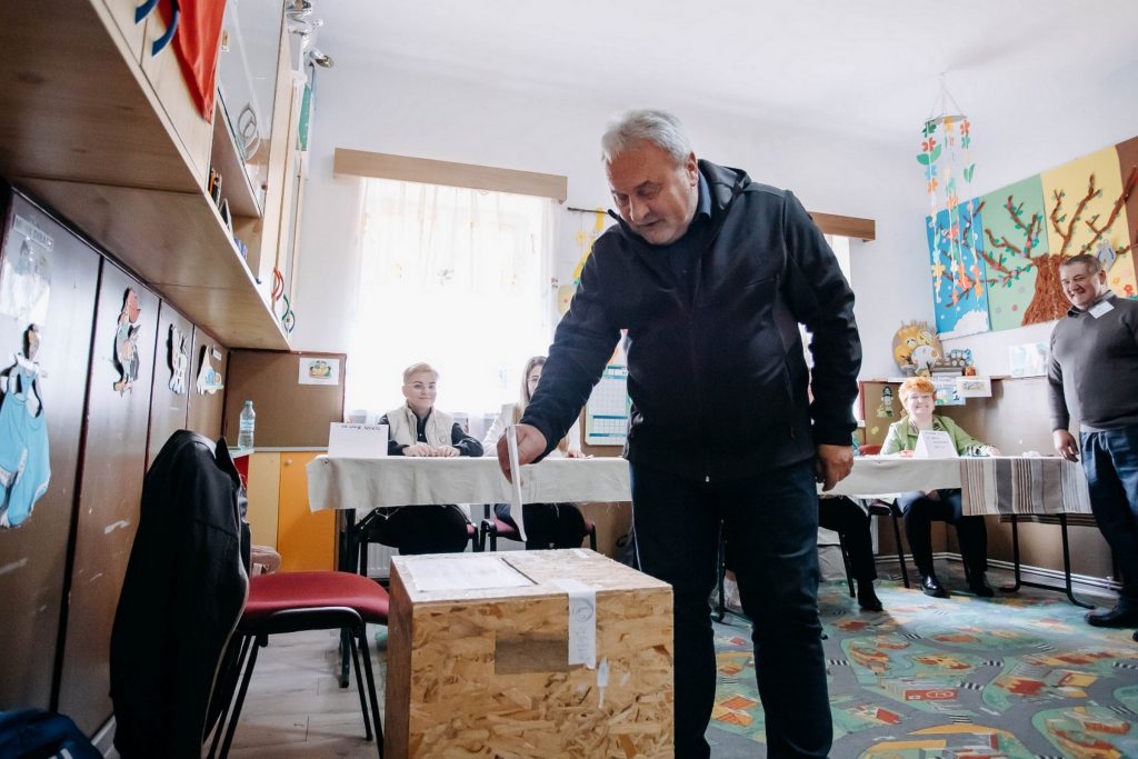 Bokor Tibor, Kézdivásárhely polgármestere: „A gyerekeim és az unokáim sorsáról szavaztam” (fotó: Csulak Zoltán)