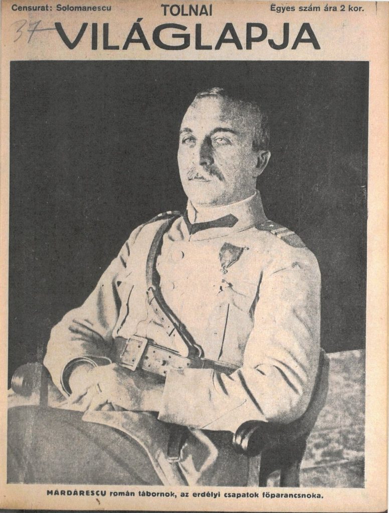 Mărdărescu tábornok. Fotó: Tolnai Világlapja, 1919. november 1.