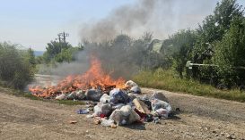 Útközben gyulladt ki a hulladékszállító