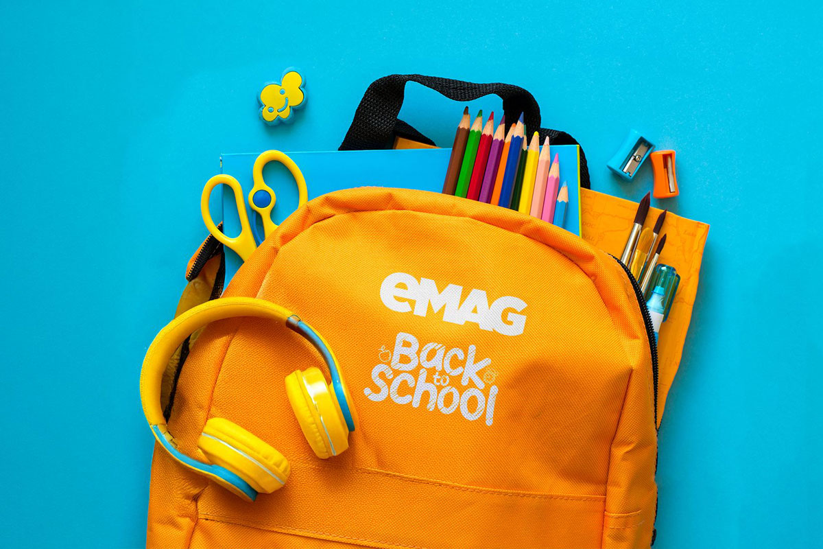 Back to school – Vissza az iskolába az eMAG-gal: közel 50.000 iskolai felszerelés-megrendelés augusztusban és háromszor több részletre vásárlás a My Wallet-en keresztül (X)