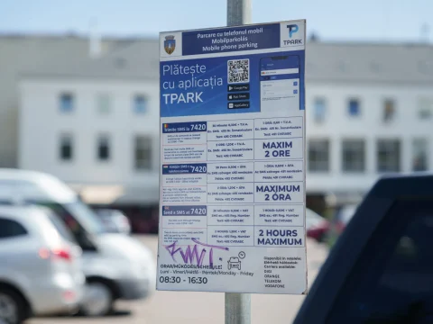 Ezután csak telefonon keresztül lehet fizetni a parkolásért Sepsiszentgyörgyön
